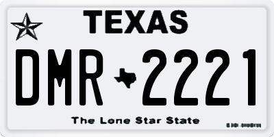 TX license plate DMR2221