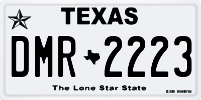 TX license plate DMR2223
