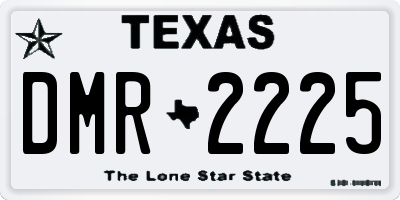 TX license plate DMR2225