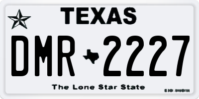 TX license plate DMR2227