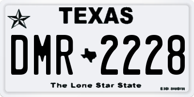 TX license plate DMR2228