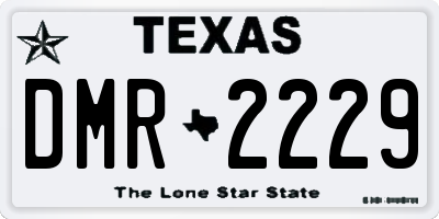 TX license plate DMR2229