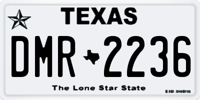 TX license plate DMR2236