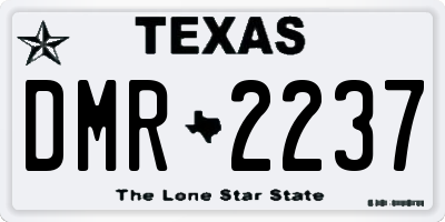 TX license plate DMR2237