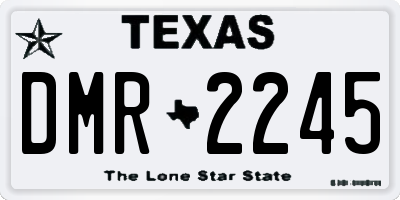 TX license plate DMR2245