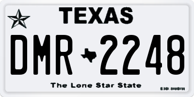 TX license plate DMR2248