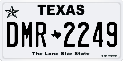TX license plate DMR2249