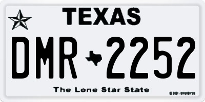 TX license plate DMR2252