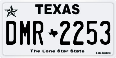 TX license plate DMR2253