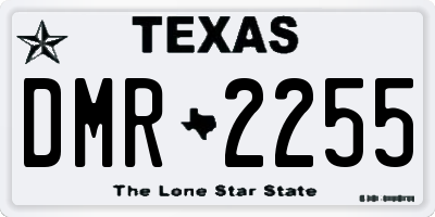TX license plate DMR2255