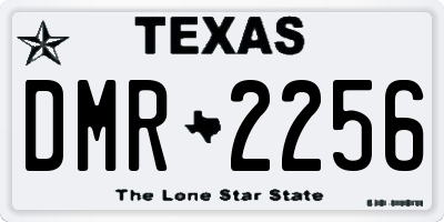 TX license plate DMR2256