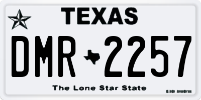 TX license plate DMR2257