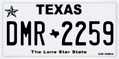TX license plate DMR2259