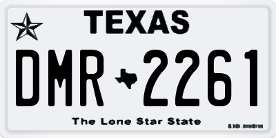 TX license plate DMR2261