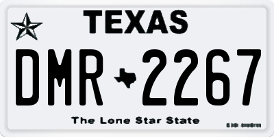 TX license plate DMR2267