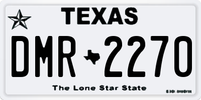 TX license plate DMR2270