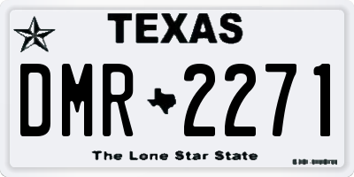 TX license plate DMR2271