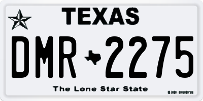 TX license plate DMR2275