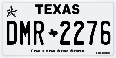 TX license plate DMR2276