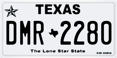 TX license plate DMR2280