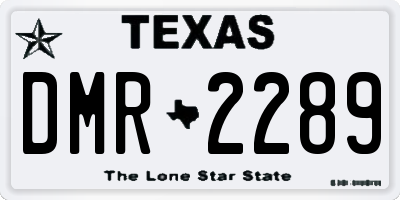 TX license plate DMR2289
