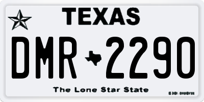 TX license plate DMR2290