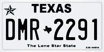 TX license plate DMR2291
