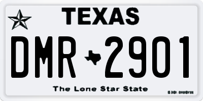 TX license plate DMR2901