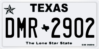 TX license plate DMR2902
