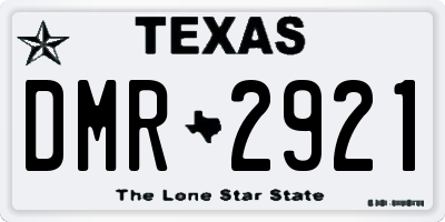 TX license plate DMR2921