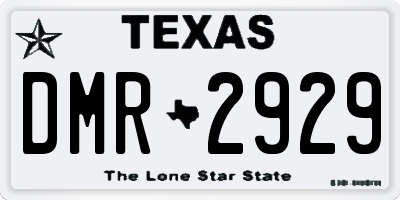 TX license plate DMR2929