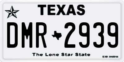 TX license plate DMR2939