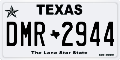 TX license plate DMR2944