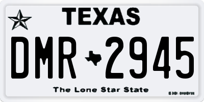 TX license plate DMR2945