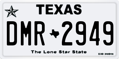 TX license plate DMR2949