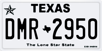 TX license plate DMR2950