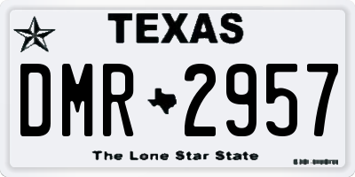 TX license plate DMR2957