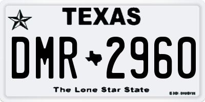 TX license plate DMR2960