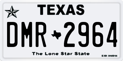 TX license plate DMR2964
