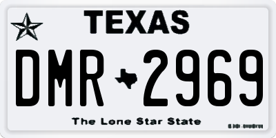 TX license plate DMR2969