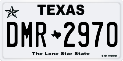TX license plate DMR2970
