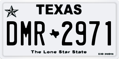 TX license plate DMR2971
