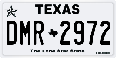 TX license plate DMR2972