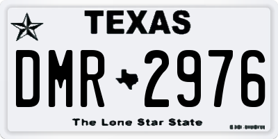 TX license plate DMR2976