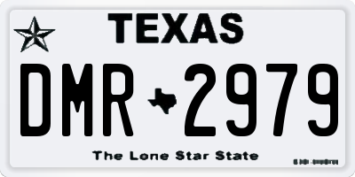 TX license plate DMR2979