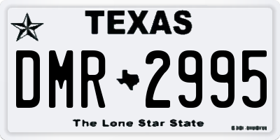 TX license plate DMR2995