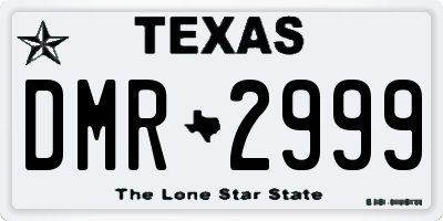 TX license plate DMR2999