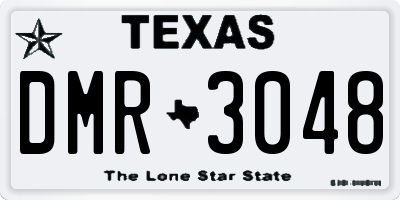 TX license plate DMR3048
