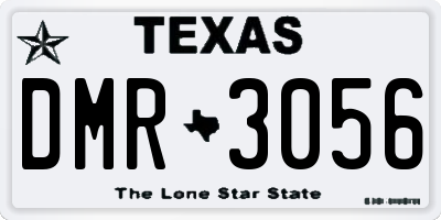 TX license plate DMR3056