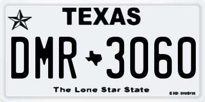 TX license plate DMR3060